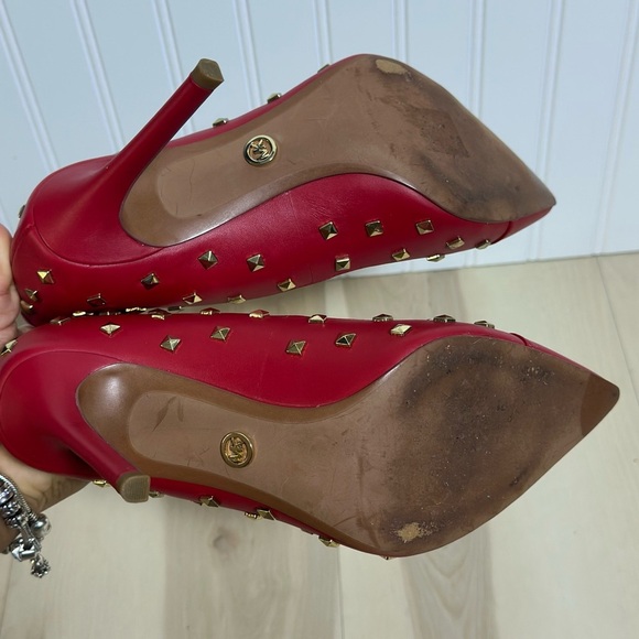 MICHAEL MICHAEL KORS Keke Pointed Pumps  9.5M Leather Slip-on Stiletto Business - Picture 10 of 16